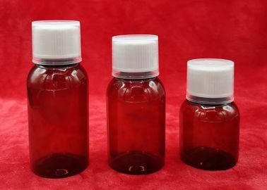 108mm Höhe HAUSTIER Medizin-Flaschen mit Aluminiumzwischenlagen-Brown-Farblicht-Beweis