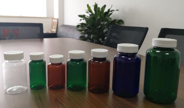 Rundes Gesundheitswesen 250ml HAUSTIER Medizin-Flaschen-Grün/Brown/natürliche Farbe
