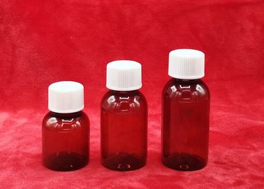 Kundenspezifische Kapazität pharmazeutische HAUSTIER Flaschen, 1mm Wandstärke-pharmazeutische Plastikflaschen für Medizin