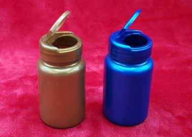 Blaue 100ml runde Plastikflaschen, leichter Schlag - Spitzenkappe färbte Tablettenfläschchen