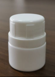weiße kleine Flasche der Medizin-5.9g, runde Plastikflaschen 30ml mit Deckeln