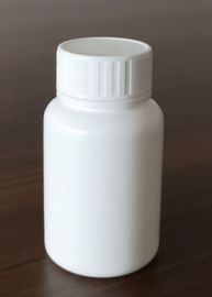 Medizin-Tablettenfläschchen des ganzen Satzes 100ml, weißes Tablettenfläschchen mit Kappen-Gewicht 16.2g